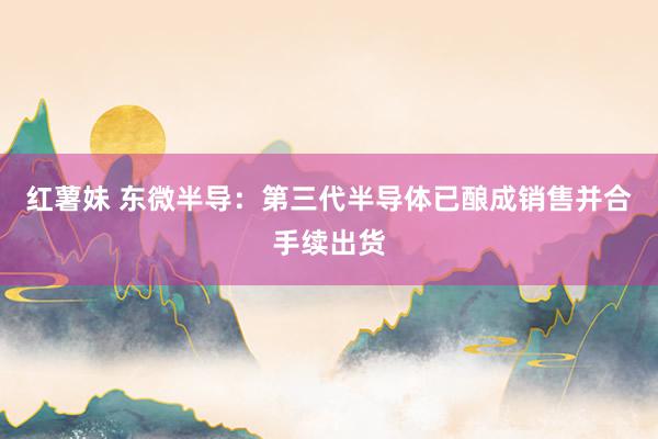 红薯妹 东微半导:第三代半导体已酿成销售并合手续出货
