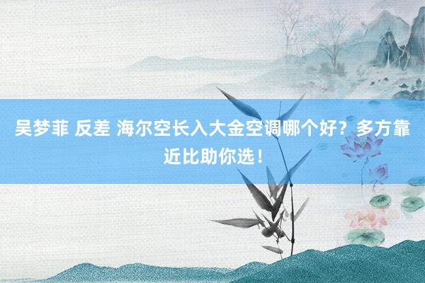 吴梦菲 反差 海尔空长入大金空调哪个好？多方靠近比助你选！