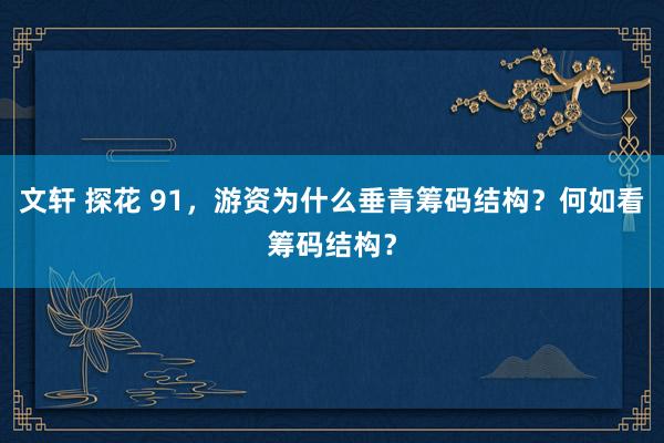 文轩 探花 91，游资为什么垂青筹码结构？何如看筹码结构？